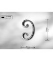 Volutes en méplat de 20 x 6 mm