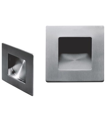 Poignée cuvette inox carrée