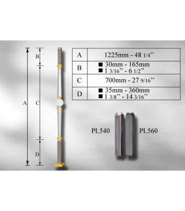 Poteaux avec cotations