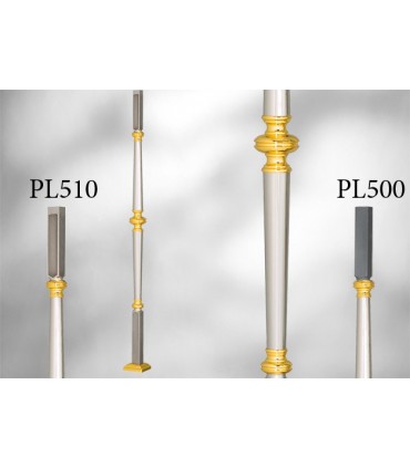  Poteaux sur embase carré