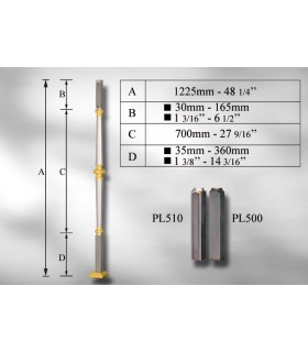  Poteaux sur embase carré