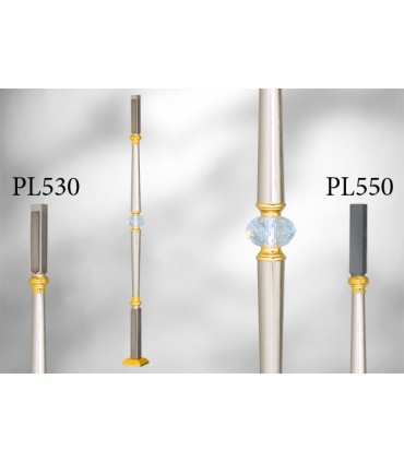 Poteaux sur embase carré