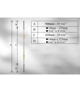 Balustres avec élément décoratif