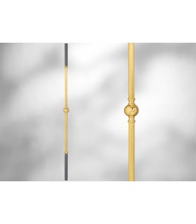 Balustre avec élément décoratif en Laiton