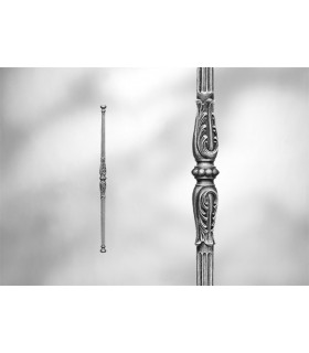 Balustre avec élément décoratif-manchon double centrale Balustre avec élément décoratif-manchon double centrale