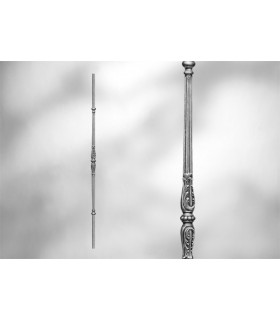 Poteau avec élément décoratif-manchon double centrale Poteau avec élément décoratif-manchon double centrale