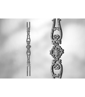 Poteau avec élément décoratif-style volute Poteau avec élément décoratif-style volute