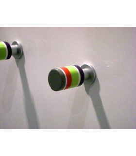 Bouton multicolor rond bout gris Bouton multicolor rond bout gris