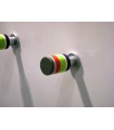 Bouton multicolor rond bout gris Bouton multicolor rond bout gris
