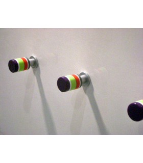 Bouton multicolor rond bout violet Bouton multicolor rond bout violet