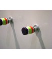 Bouton multicolor rond bout violet Bouton multicolor rond bout violet