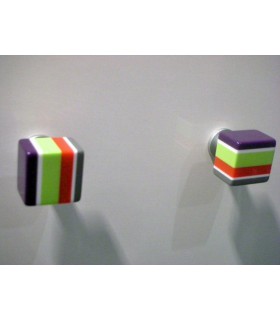 Bouton multicolor carré Bouton multicolor carré
