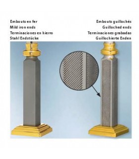 Embouts fer et guillochés