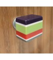 Bouton multicolor carré Bouton multicolor carré