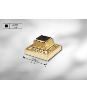 Cache scellement laiton massif