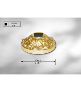 Cache scellement laiton massif