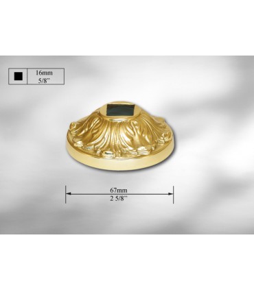 Cache scellement laiton massif