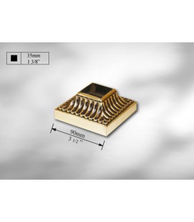 Cache scellement laiton massif