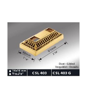 Cache scellement laiton massif