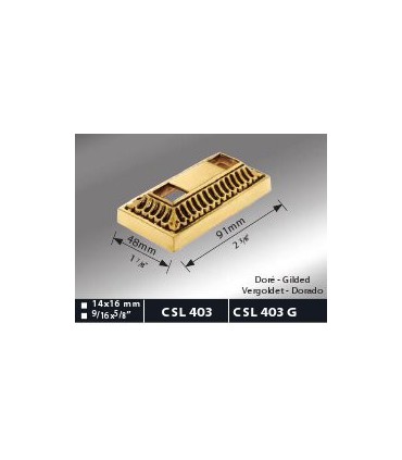 Cache scellement laiton massif