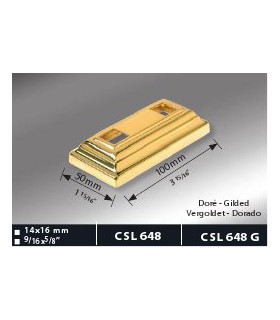 Cache scellement laiton massif