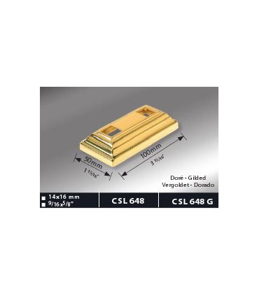 Cache scellement laiton massif