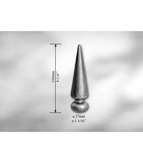 Pointe de lance pour Ø 27 mm Pointe de lance pour Ø 27 mm