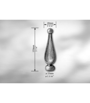 Pointe de lance pour Ø 33 mm