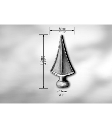 Pointe de lance pour Ø 25 mm