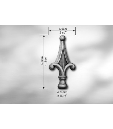 Pointe de lance pour Ø 24 mm
