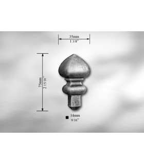 Pointe de lance pour carré de 14 mm