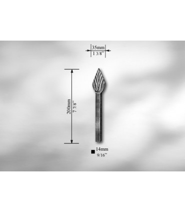 Pointe de lance pour carré de 14 mm