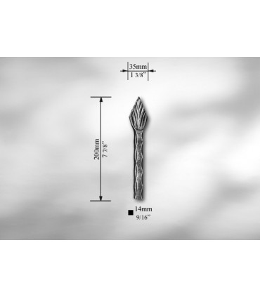 Pointe de lance pour carré de 14 mm
