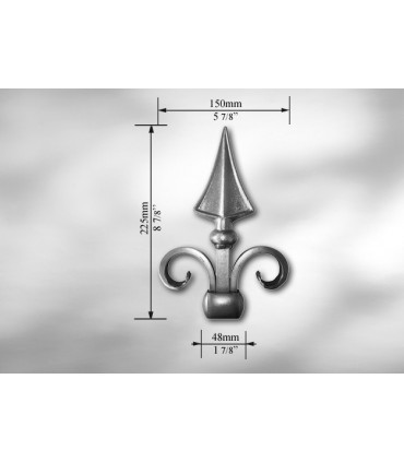 Pointe de lance pour carré de 48 mm