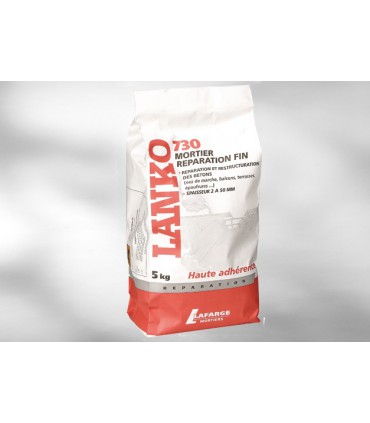 Mortier de scellement, avec fibres, prêt à l'emploi.