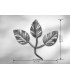 Elément décoratif feuilles et rosaces