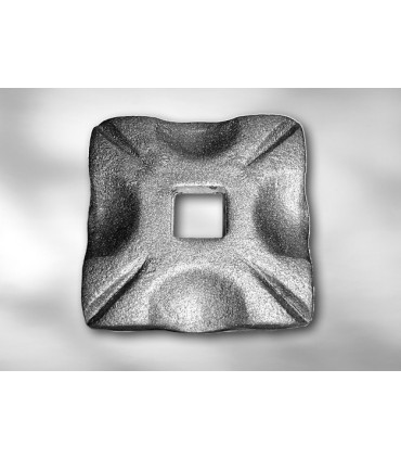 Cache scellement laiton pour barre carrée de 12 mm