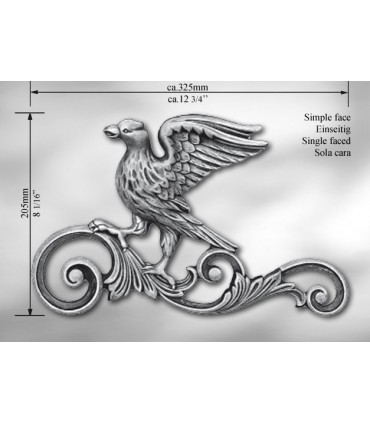  Elément décoratif simple face à droite