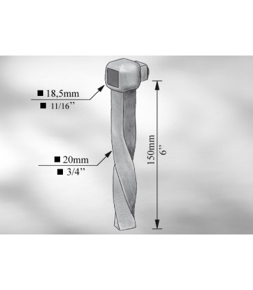 Patte de scellement pour traverses de 18 mm