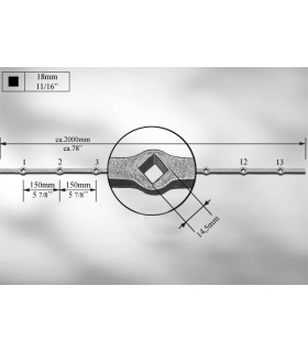 Traverses à trous renflés entraxe 134 mm Traverses à trous renflés entraxe 134 mm