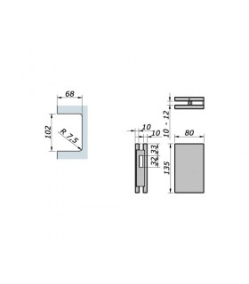 Gâche pour serrure à crochet technique et encoche