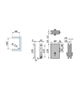 Serrure à rouleau fiche technique et encoche Serrure à rouleau fiche technique et encoche