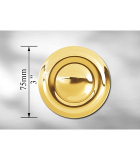 Rosace en laiton Ø 75 mm