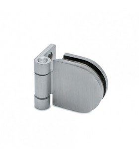 Charnière pour porte en verre fixation mur / verre Charnière pour porte en verre fixation mur / verre