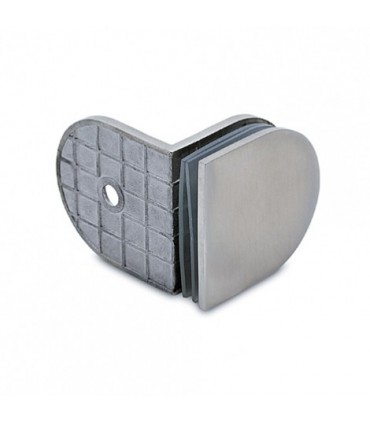 Fixation mur / verre 90°