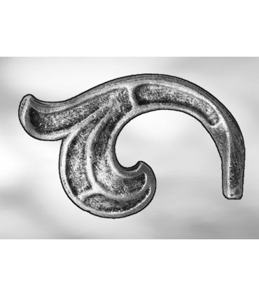 Elément décoratif double face "feuilles d'acanthe"