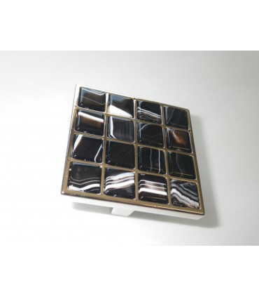 Bouton en Pierre d'Onix dim.52 x 52 mm