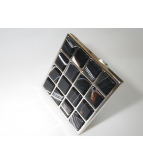 Bouton en Pierre d'Onix dim.52 x 52 mm Bouton en Pierre d'Onix dim.52 x 52 mm