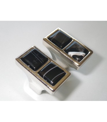 Bouton Pierre d'Onix dim.25 x 15 mm