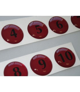 Détail étiquette adhésive